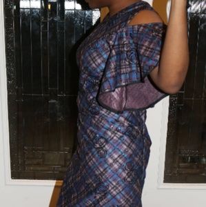 Cold shoulder blouse/top and wrapper(iro & buba)